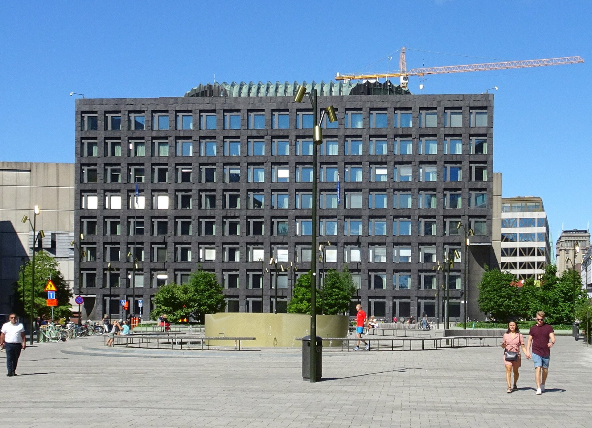 Sveriges Riksbanks huvudkontor vid Brunkebergstorg
